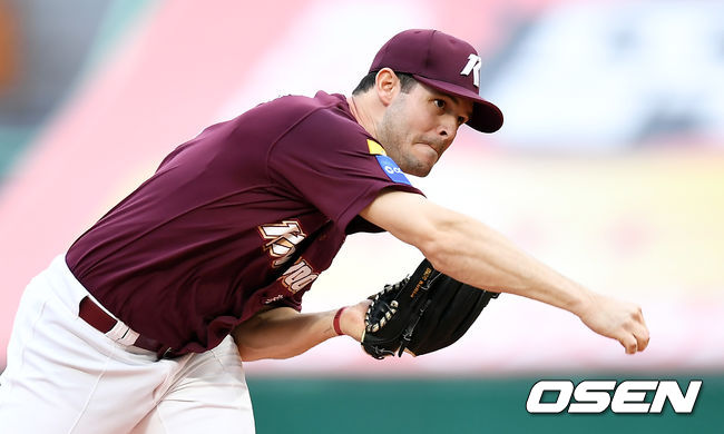 1회말 키움 선발투수 브리검이 역투하고 있다. /pjmpp@osen.co.kr