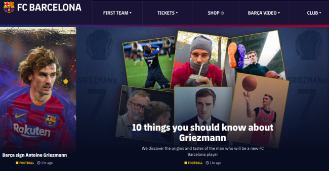 [사진]바르셀로나 홈페이지