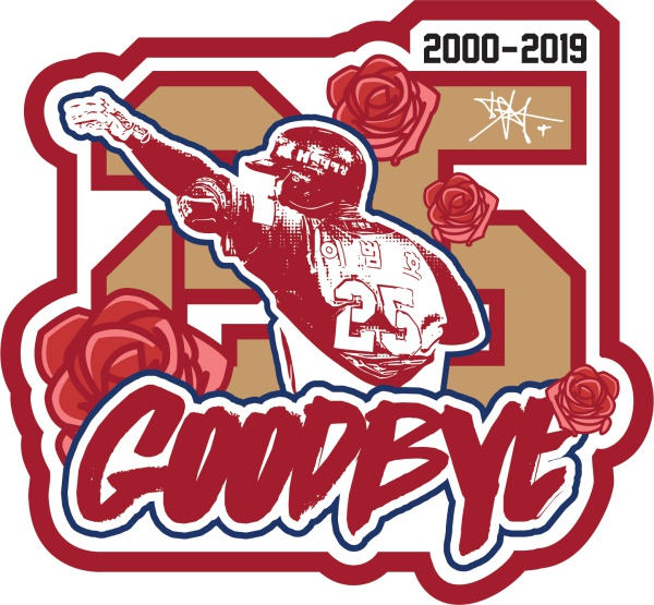 이범호의 은퇴식 앰블럼. 