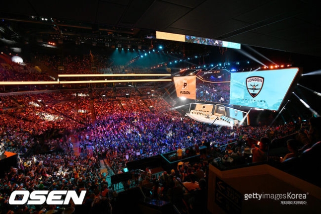 2018 오버워치 리그 시즌1 그랜드파이널 대회 장면. /ⓒGettyimages(무단전재 및 재배포 금지)