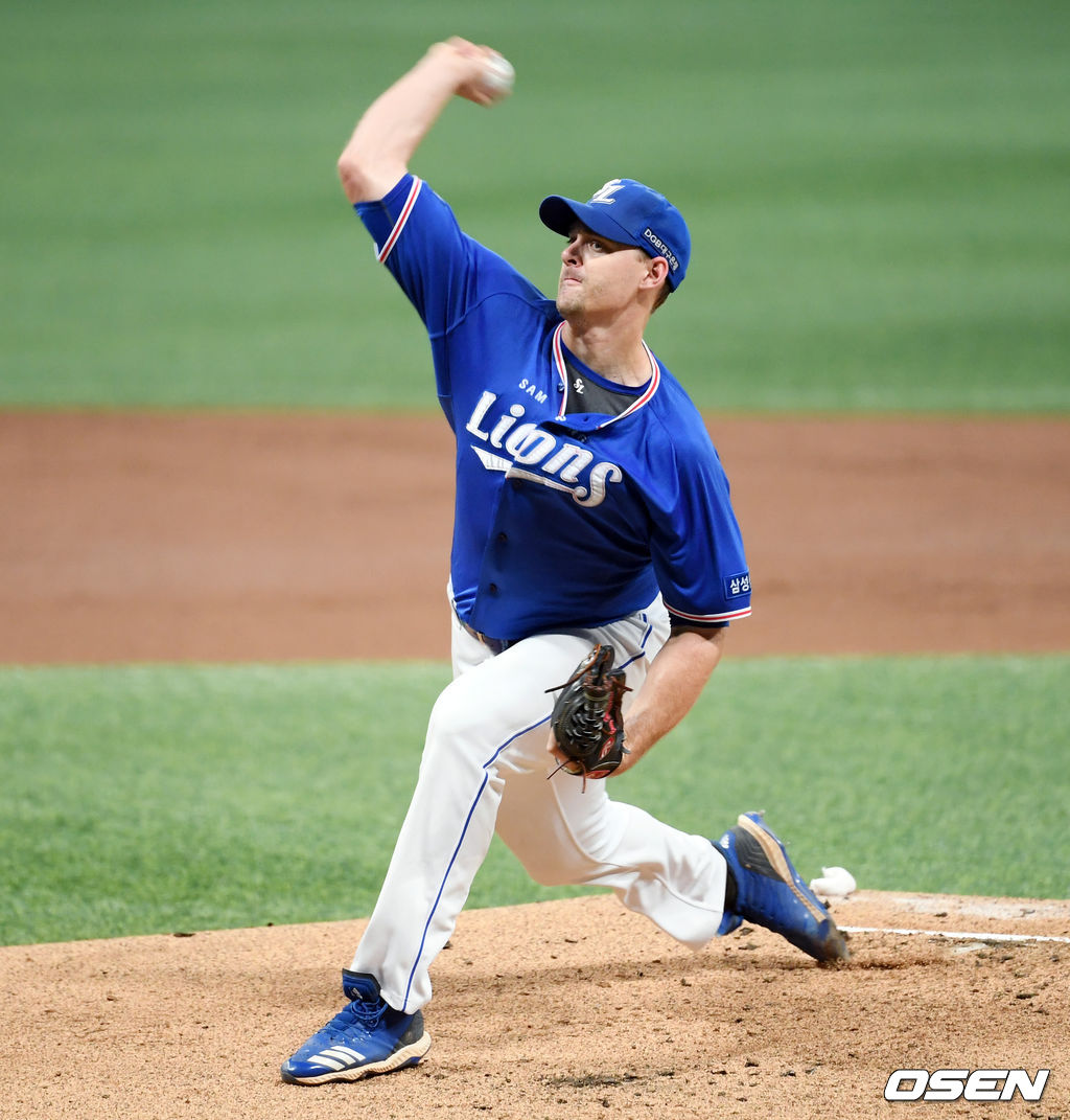 1회말 삼성 선발투수 헤일리가 역투하고 있다. / eastsea@osen.co.kr