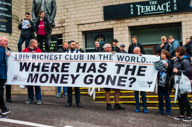 [사진] 뉴캐슬 팬 연합 SNS