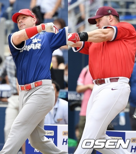 SK 로맥(왼쪽), 키움 샌즈. /youngrae@osen.co.kr