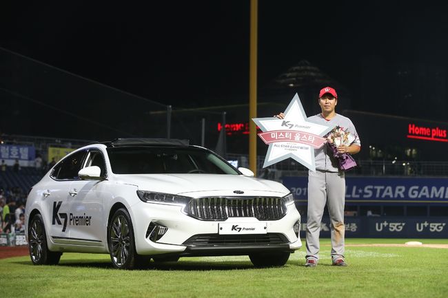 2019 KBO 올스타전에서 MVP 한동민에게 전달 된 K7 프리미어. 