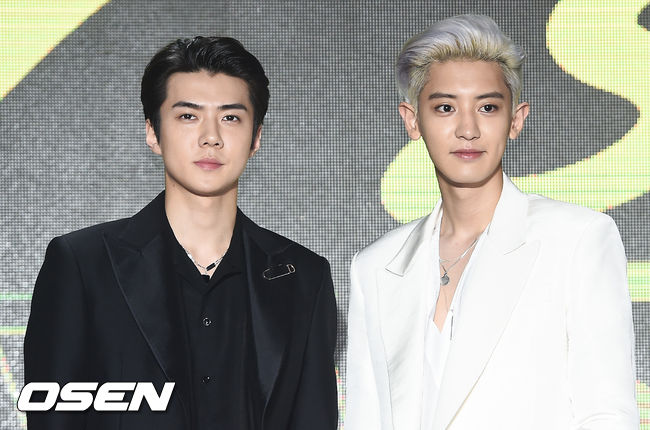 세훈&찬열이 포즈를 취하고 있다./ soul1014@osen.co.kr