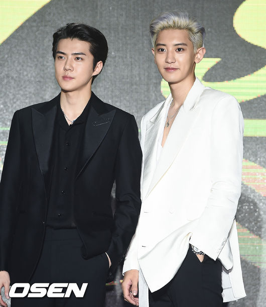 세훈&찬열이 포즈를 취하고 있다./ soul1014@osen.co.kr