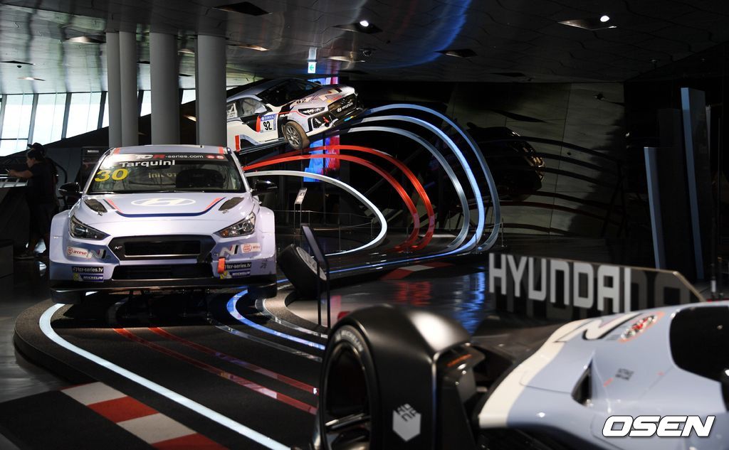 현대 모터스튜디오 고양에 리뉴얼 오픈한 ‘고성능 브랜드 N’ 체험관. 