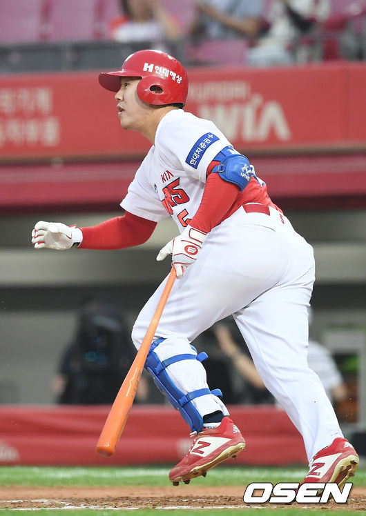 사구 부상으로 이탈한 KIA타이거즈 이우성이 타격훈련을 재개했다. /youngrae@osen.co.kr