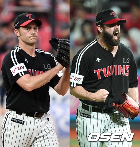 LG 트윈스 윌슨(왼쪽), 켈리 /soul1014@osen.co.kr, sunday@osen.co.kr