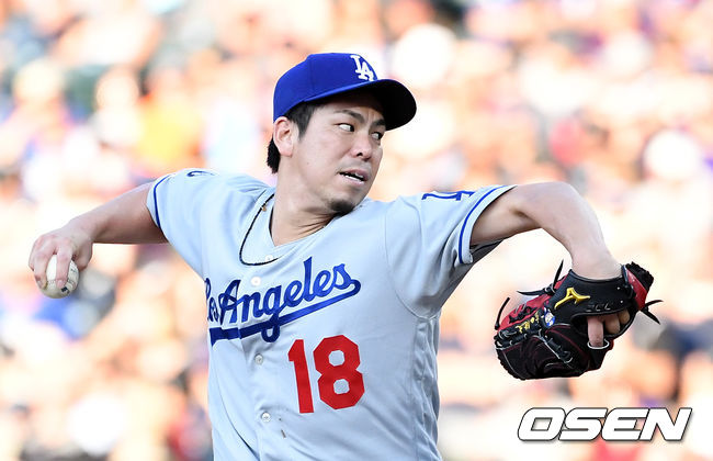 2회말 다저스 마에다가 역투하고 있다. /jpnews@osen.co.kr