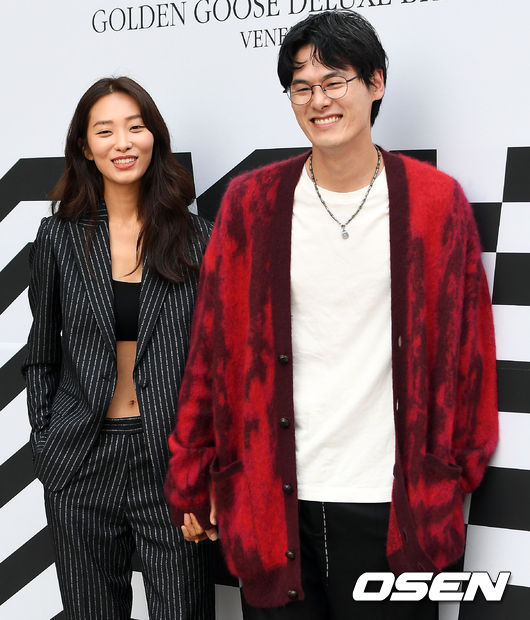 모델 곽지영, 김원중 부부가 참석해 자리를 빛내고 있다. /pjmpp@osen.co.kr