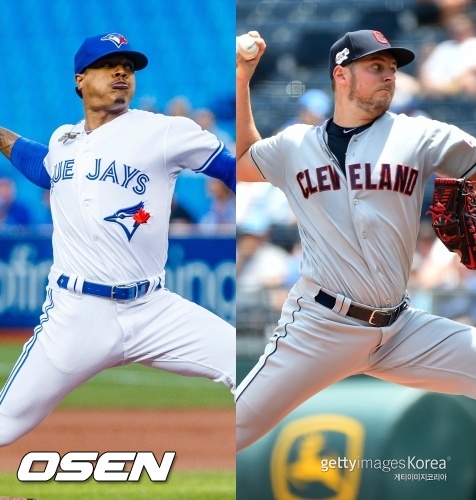[사진] 뉴욕 메츠 마커스 스트로먼(왼쪽), 신시내티 레즈 트레버 바우어. ⓒGettyimages(무단전재 및 재배포 금지)