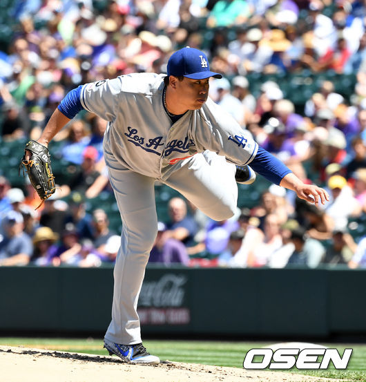 2회말 다저스 류현진이 역투하고 있다. /jpnews@osen.co.kr