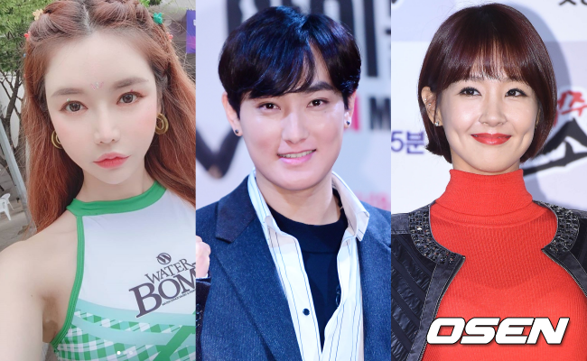 [사진=OSEN DB] (왼쪽부터)우주안, 강타, 오정연