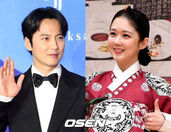 [사진=OSEN 민경훈, 최규한 기자] 결혼설을 부인한 배우 김남길(왼쪽)과 장나라(오른쪽)