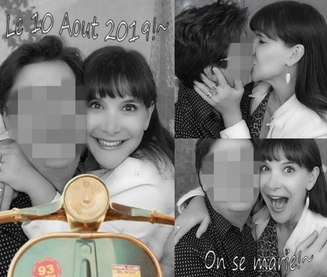 [사진=이다도시 SNS] 프랑스 출신 방송인 이다도시가 직접 공개한 재혼 소식과 예비신랑과 찍은 사진들.