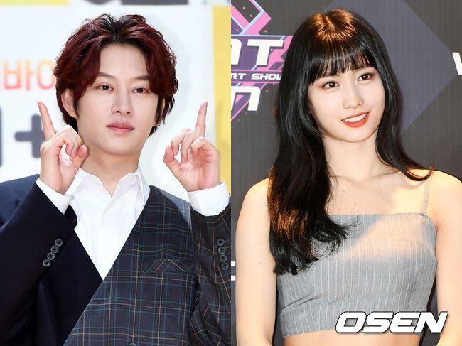 슈퍼주니어 김희철(왼쪽)과 트와이스 모모. OSEN DB