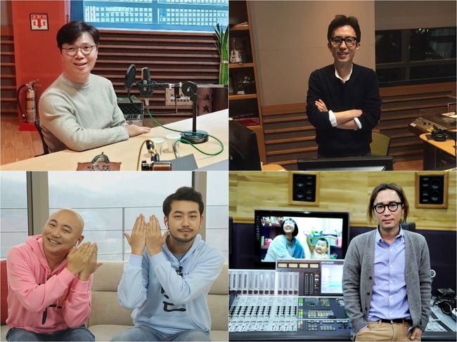 [사진=MBC 제공] '배철수의 음악캠프' 스페셜 DJ들 김영하, 유희열, 주호민과 이말년, 정재형.