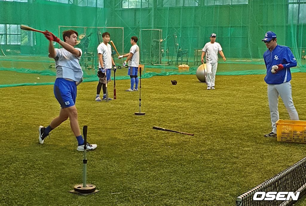 타격 훈련중인 구자욱 /what@osen.co.kr