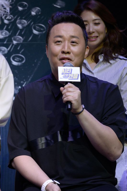 [사진=샘컴퍼니 제공] 뮤지컬 '시티 오브 엔젤' 제작발표회 당시 정준하