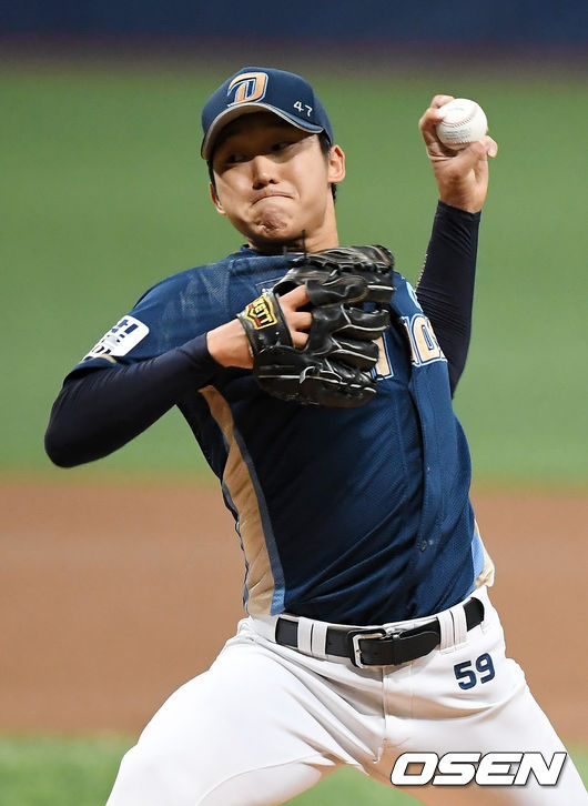 NC 선발 구창모가 힘차게 공을 뿌리고 있다./rumi@osen.co.kr