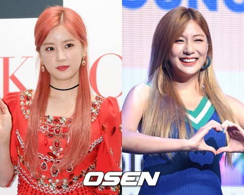 에이핑크 초롱(왼쪽), 하영(오른쪽)/ OSEN DB