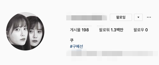 [사진=구혜선 SNS] 22일 오후 팔로우가 '0명'으로 표시된 구혜선 개인 SNS.