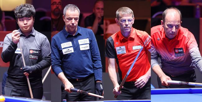 [사진] 왼쪽부터 조명우, 딕 야스퍼스, 토브욘 브롬달, 다니엘 산체스 /코줌 제공