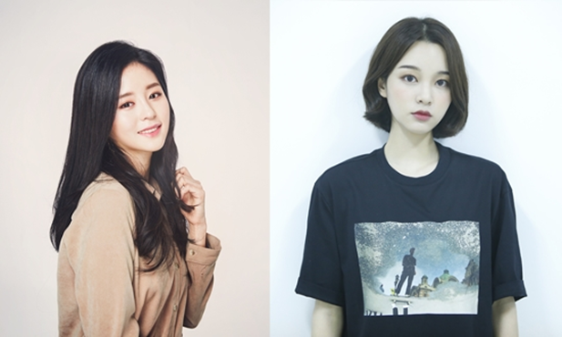 플레이리스트 신작 ‘다시 만난 너’ 우지수 역 김누리(왼), 소미지 역 김서연 배