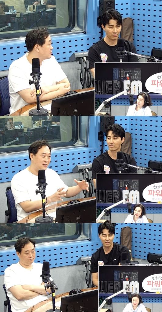 [사진=SBS 보는 라디오 화면] '최화정의 파워타임'에 출연한 이계벽 감독(왼쪽)과 차승원(오른쪽).