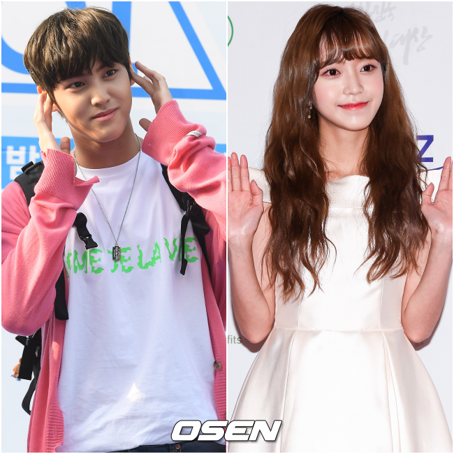 스킨십 사진 유출로 피해를 본 그룹 마이틴 출신 송유빈(왼쪽)과 가수 김소희(오른쪽). OSEN DB.