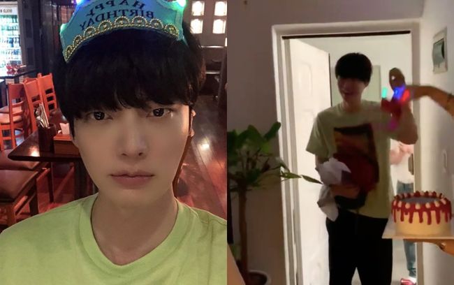 [사진=안재현 SNS] 배우 안재현이 공개한 생일파티 현장 사진들.