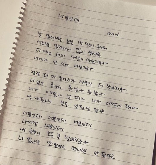 나비 인스타그램