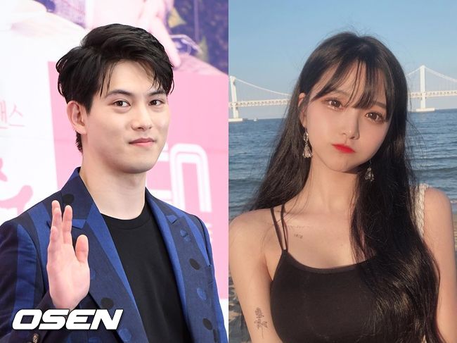 씨엔블루 이종현(왼쪽)이 유튜버 박민정에게 논란이 될 수 있는 DM을 보냈다. OSEN DB, 박민정 인스타그램