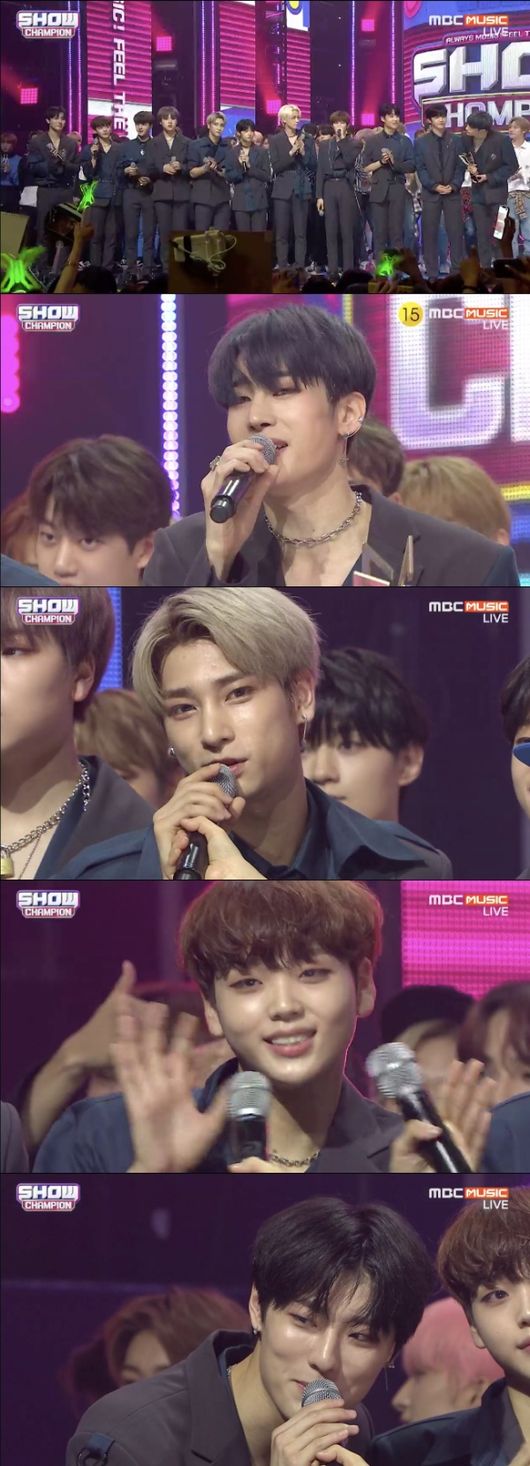 [사진=MBC뮤직 방송화면] '쇼 챔피언'에서 엑스원이 데뷔와 동시에 1위를 차지했다.