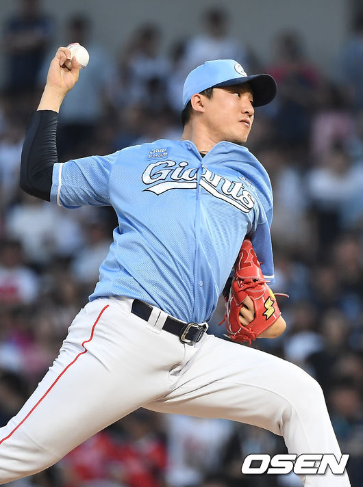 21일 오후 경남 창원NC파크에서 ‘프로야구 2019 MY CAR KBO 올스타전’이 열렸다.5회말 드림 올스타 장시환이 역투하고 있다. /youngrae@osen.co.kr