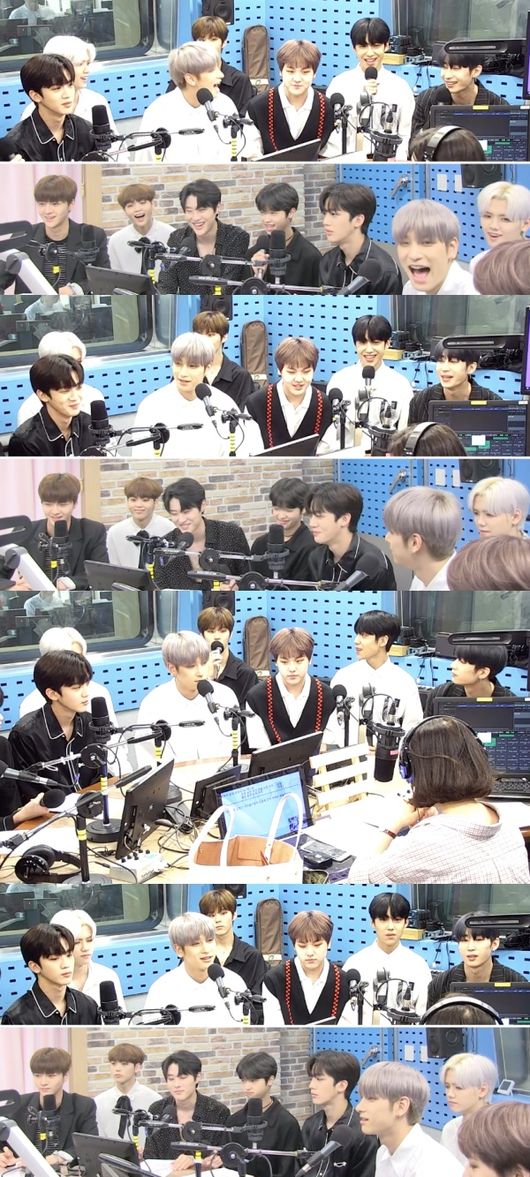 [사진=SBS 보는 라디오 화면] '최화정의 파워타임'에 출연한 X1.