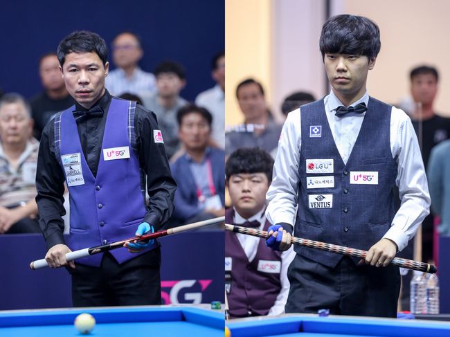 [사진]허정한(왼쪽)과 김행직 /대한당구연맹 제공