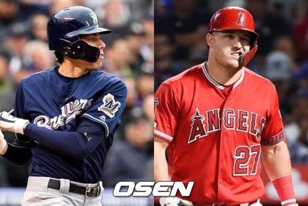 [사진] 크리스티안 옐리치-마이크 트라웃 /OSEN DB.