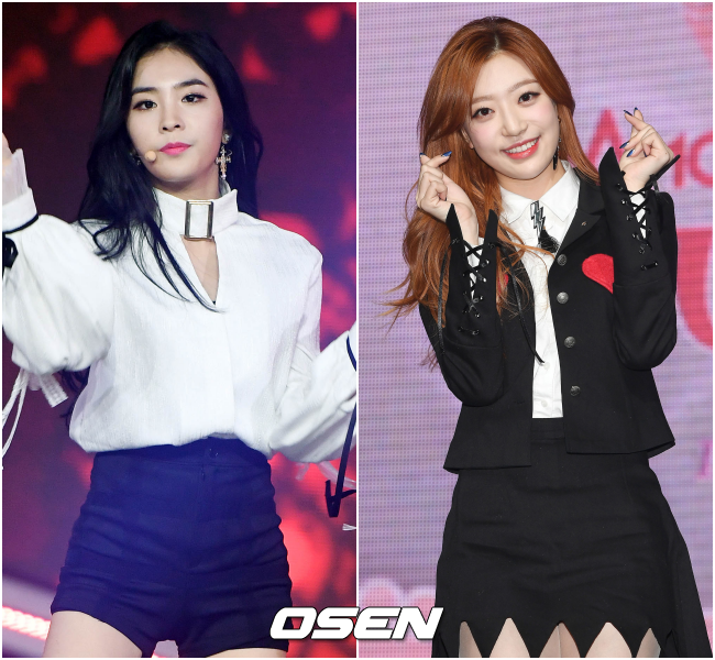 TS엔터테인먼트를 상대로 전속계약 부존재확인소송을 제기한 걸그룹 소나무 멤버 나현(왼쪽)과 수민(오른쪽), OSEN DB.