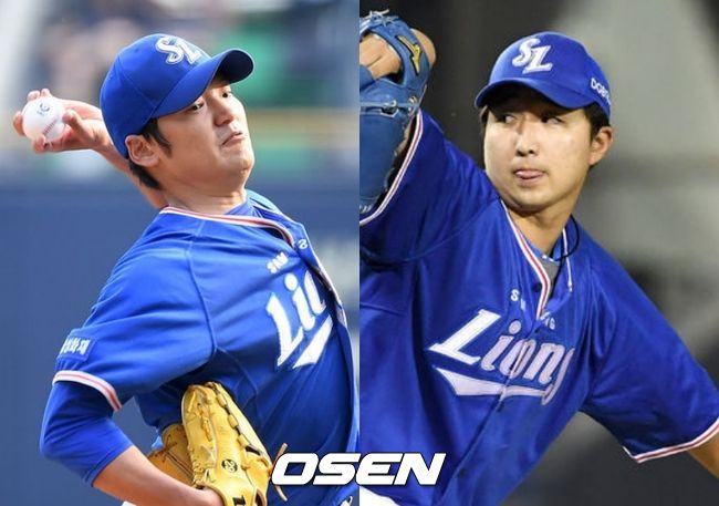 [사진] 백정현-최채흥 /OSEN DB.