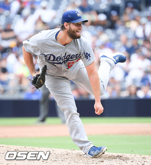 6회말 다저스 선발투수 커쇼가 역투하고 있다. / soul1014@osen.co.kr