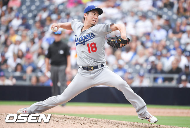 9회말 다저스 마에다가 역투하고 있다. / soul1014@osen.co.kr