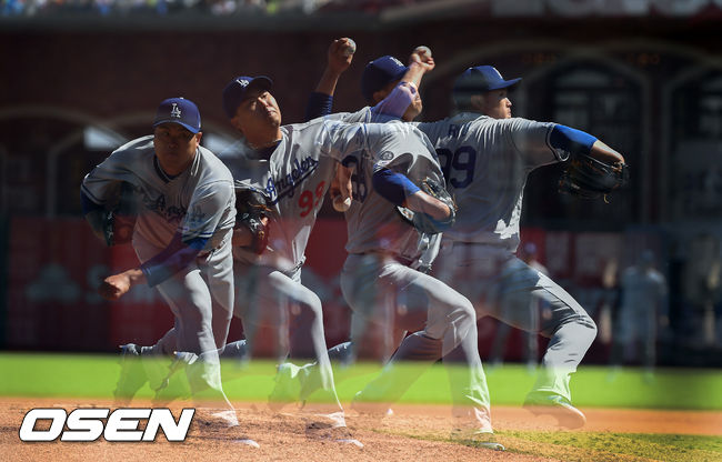 5회말 다저스 선발투수 류현진이 역투하고 있다. / soul1014@osen.co.kr