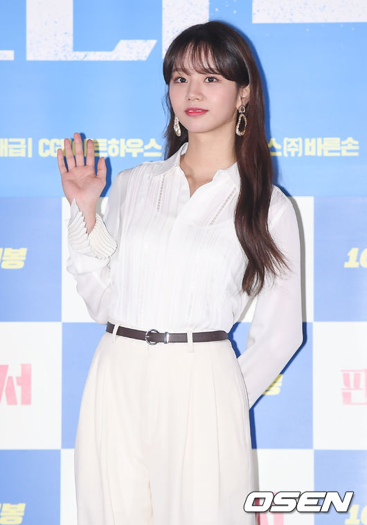 30일 오후 서울 용산구 CGV용산 아이파크몰에서 영화 '판소리 복서' 언론시사회가 진행됐다.  이혜리가 포토타임을 갖고 있다. / youngrae@osen.co.kr