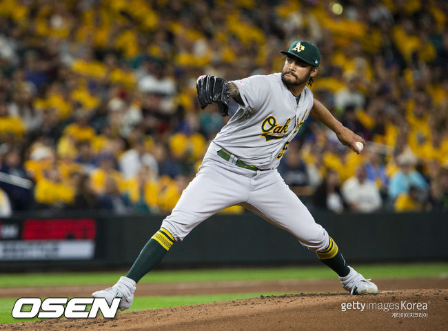 [사진] 오클랜드 애슬레틱스 션 마네아. ⓒGettyimages(무단전재 및 재배포 금지)