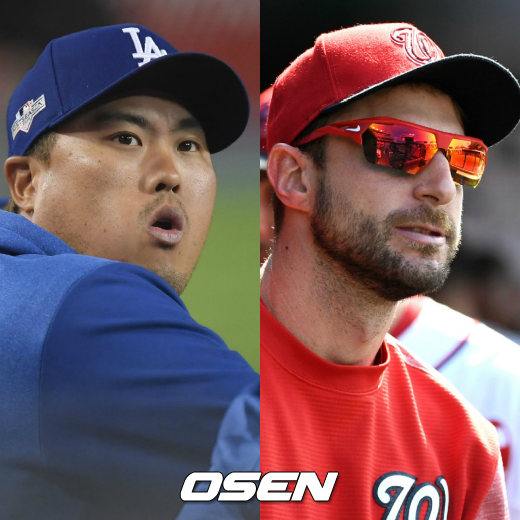 [사진] 류현진-슈어저 /OSEN DB