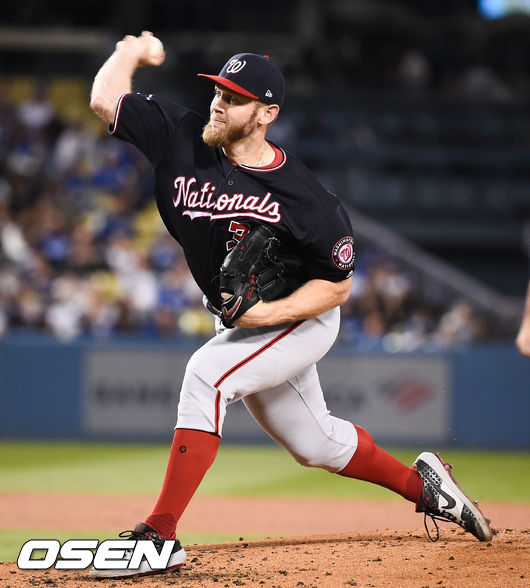 1회말 워싱턴 선발투수 스트라스버그가 역투하고있다. / soul1014@osen.co.kr