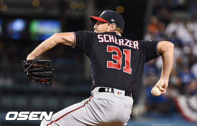 8회말 워싱턴 슈어저가 역투하고 있다. / soul1014@osen.co.kr