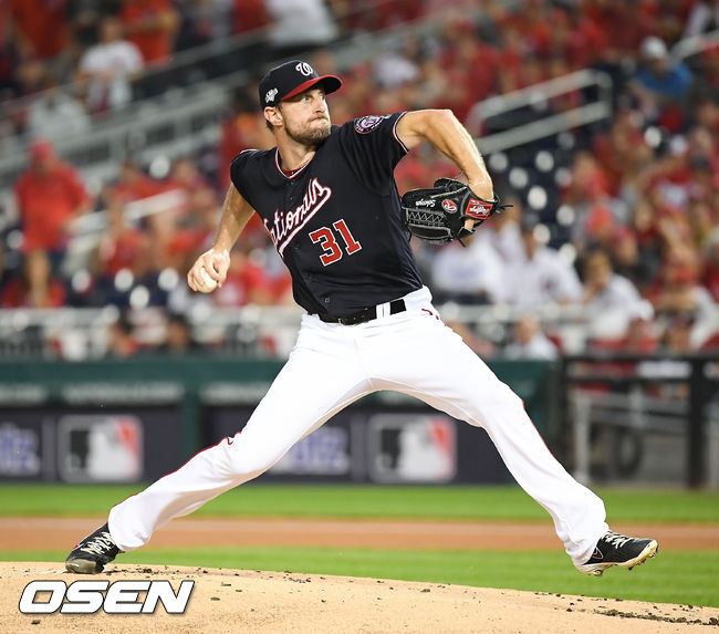 1회초 워싱턴 선발투수 슈어저가 역투하고있다. /soul1014@osen.co.kr